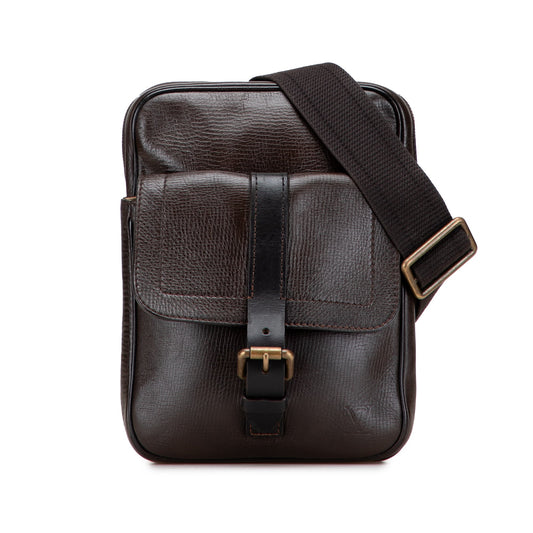 Brown Louis Vuitton Utah Iroquois Crossbody Bag