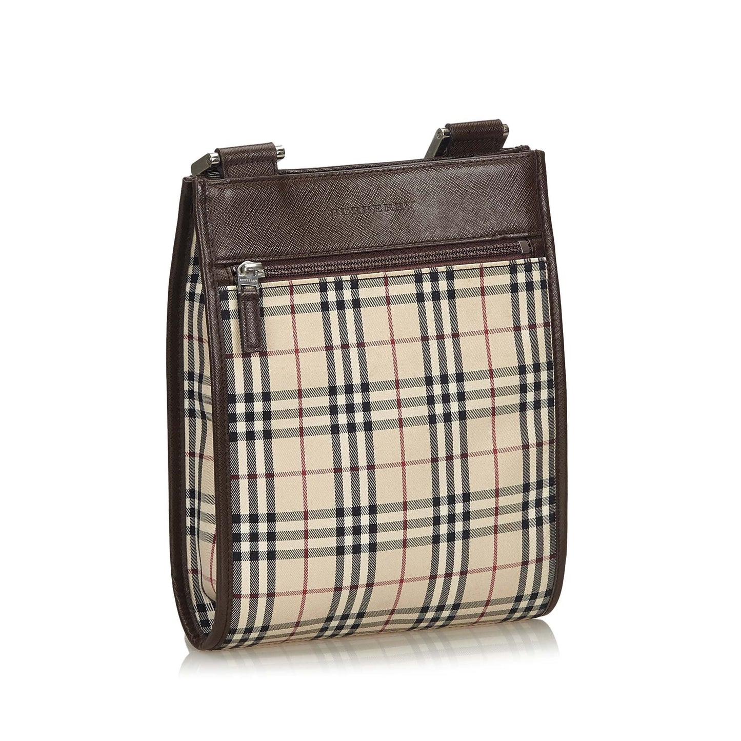 Burberry Brown Ho  Check Nylon Crossbody Bag United Kingdom