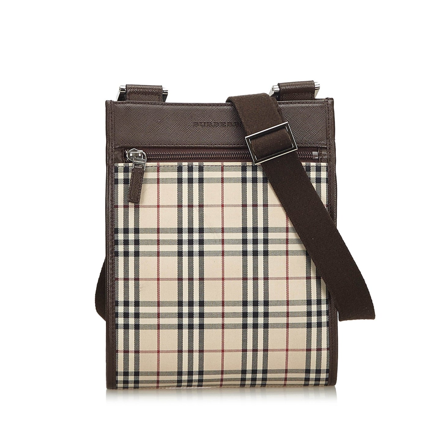 Burberry Brown Ho  Check Canvas Crossbody Bag United Kingdom