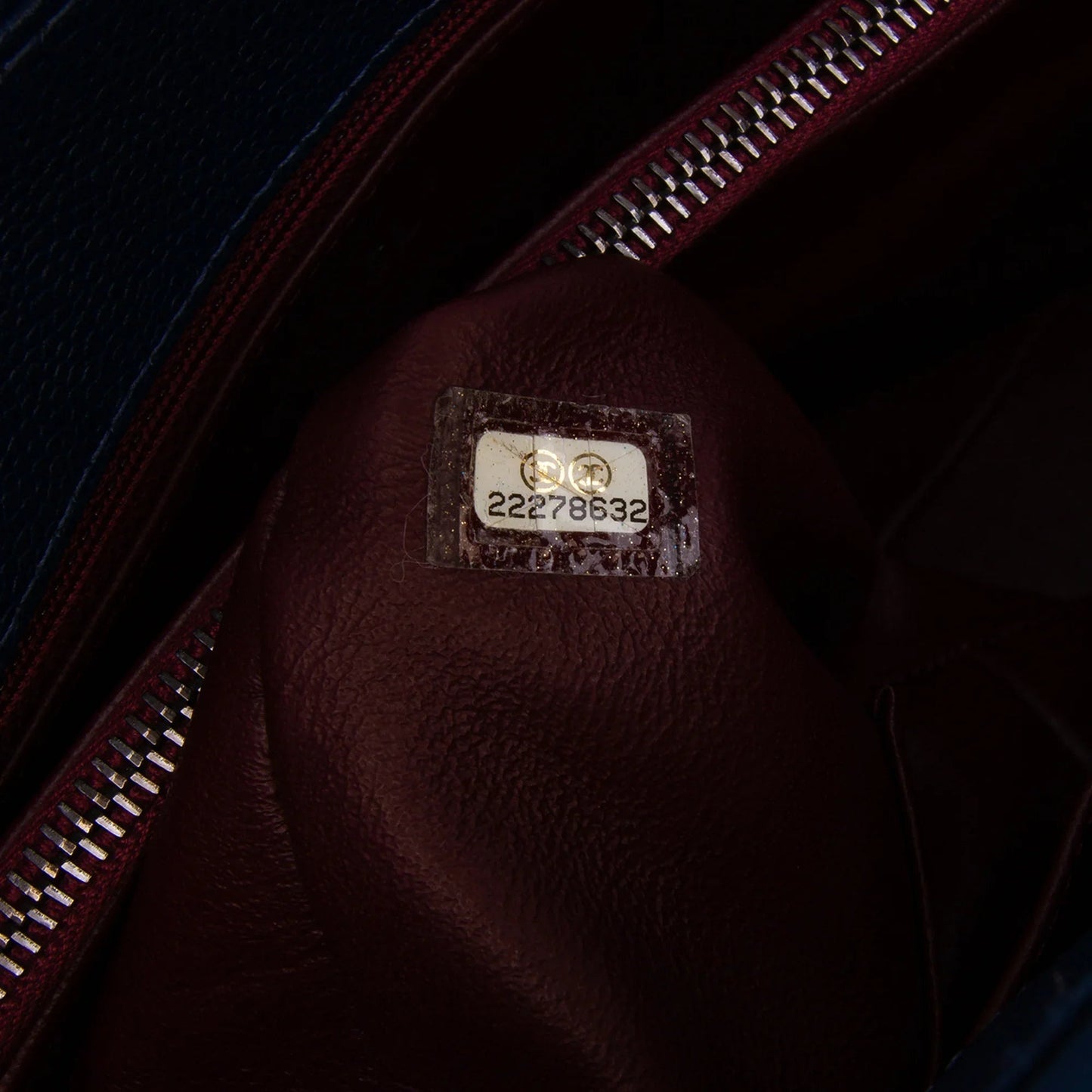 Blue Chanel Large Caviar and Tweed Coco Break Shopping Tote Satchel