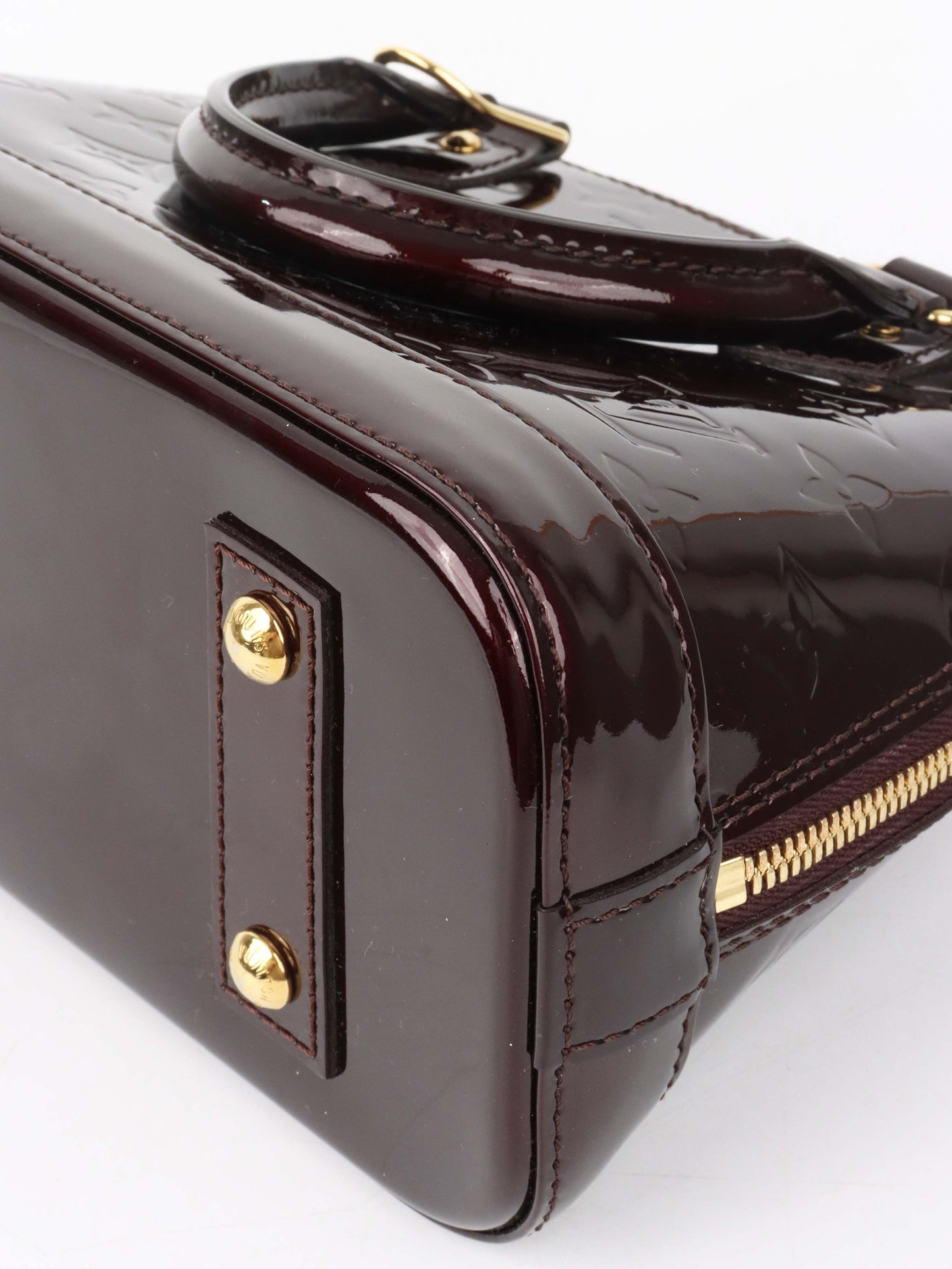 Louis Vuitton Vernis Alma BB Monogram Patent Leather.