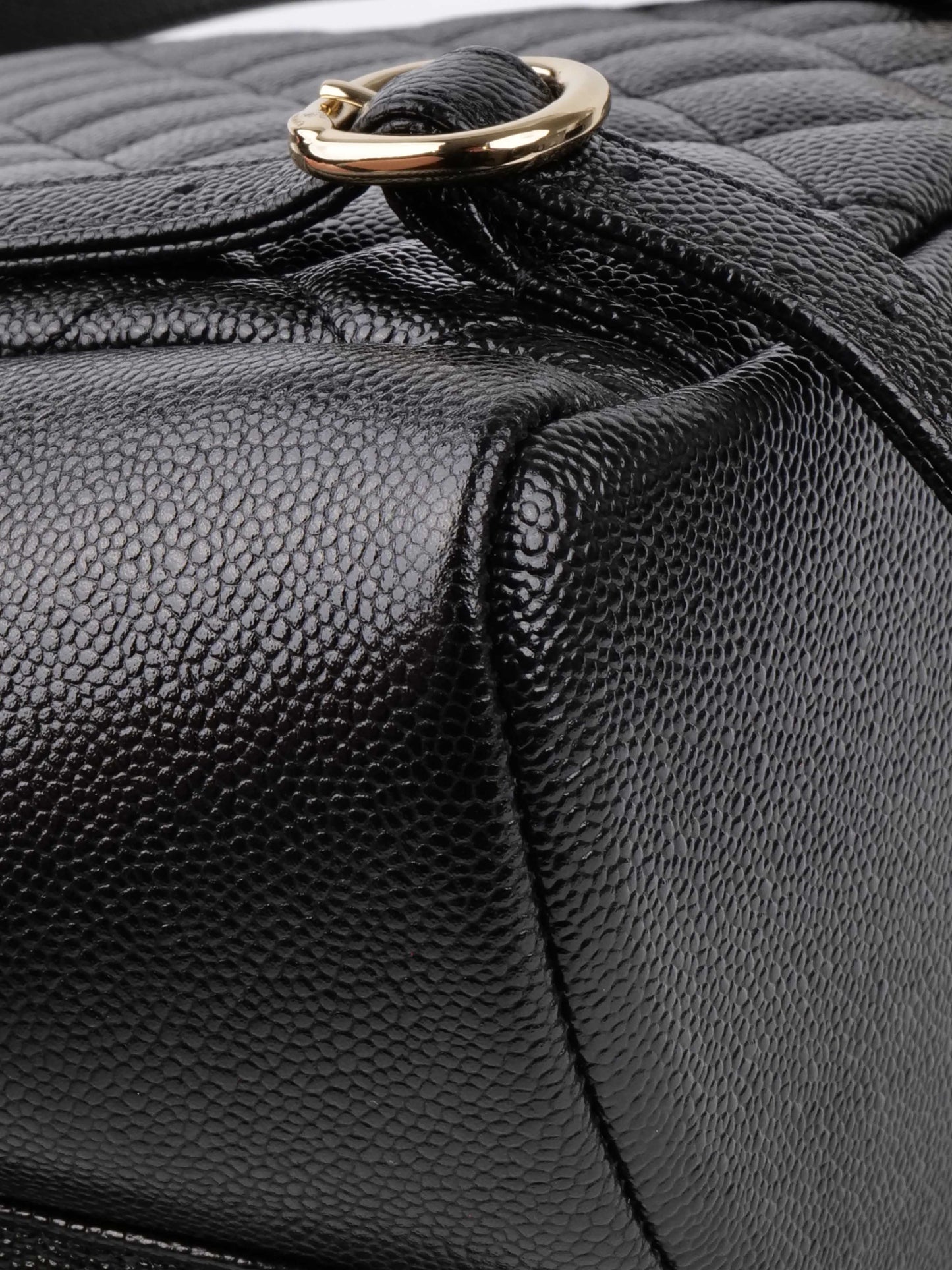 Chanel Black Caviar Duma Backpack.