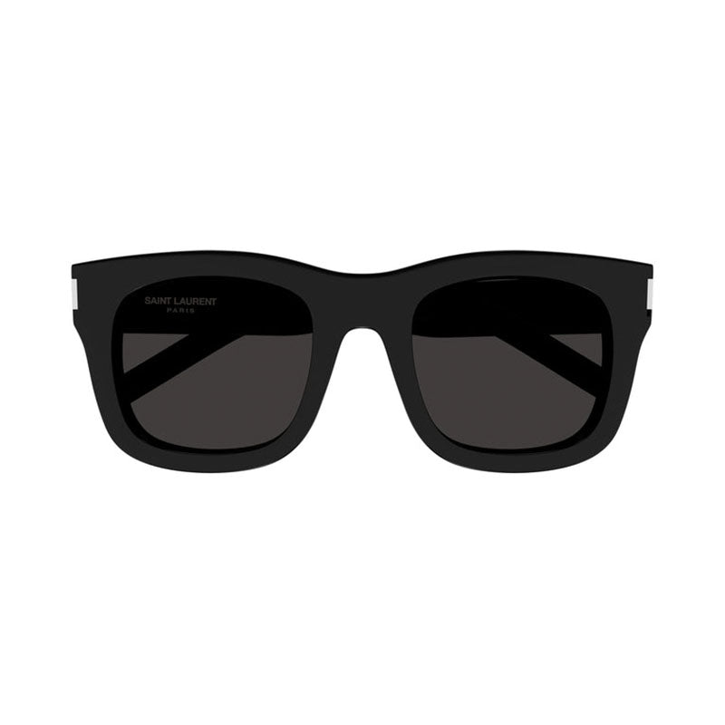 Saint Laurent Sunglasses Rectangle Full Rim, Havana Frame and Black Lens SL650MONCEAU003