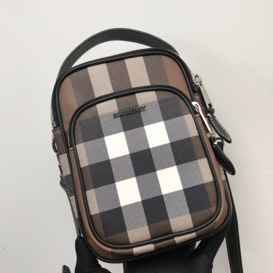 Top Quality Check And Crossbody Bag For Men, Bags 7.7in/19.5cm 80491181
