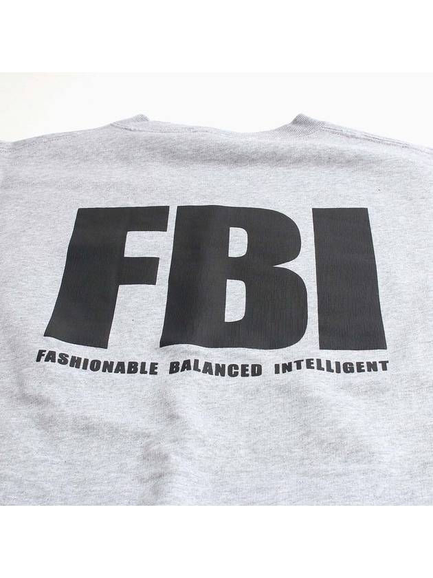 Luxury Balenciaga Trending 2025 FBI Logo Sweatshirt Grey