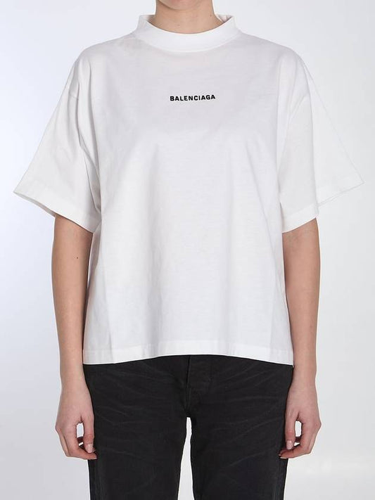 Luxury Balenciaga Trending 2025 Cropped logo t-shirt