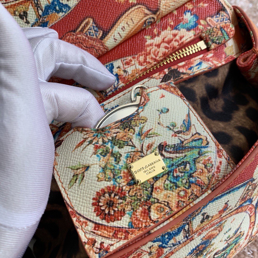 Top Quality 90s Sicily Bag With Logo Print Multicolor For Women 10.2in/26cm Top Quality