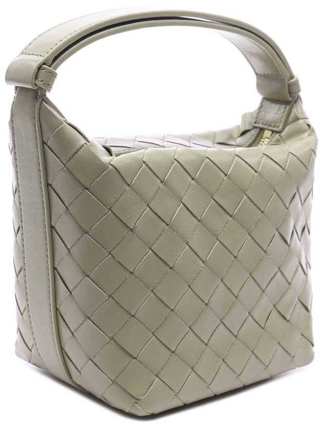 Luxury Bottega Veneta Candy Wallace Intrecciato Tote Bag Travertine