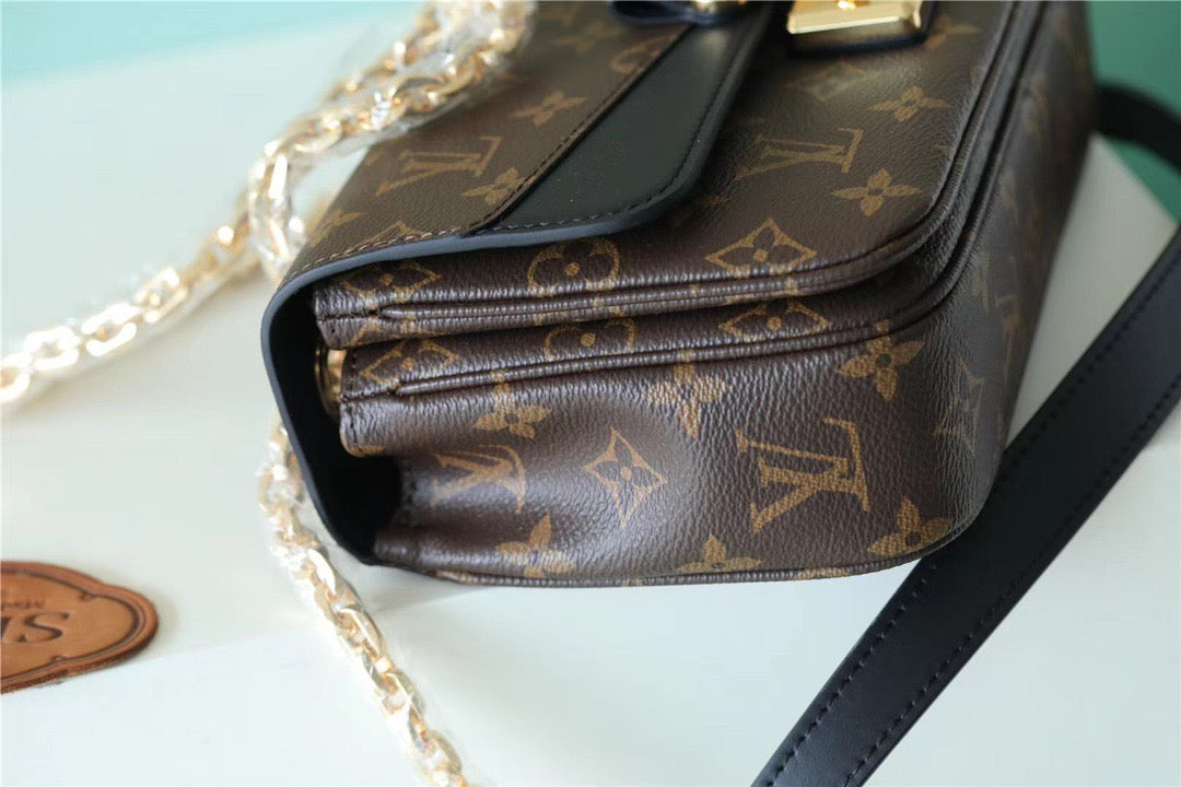 Top Quality Marceau Monogram Canvas Black For Women,  Shoulder and Crossbody Bags 9.6in/24.5cm Top Quality M46126