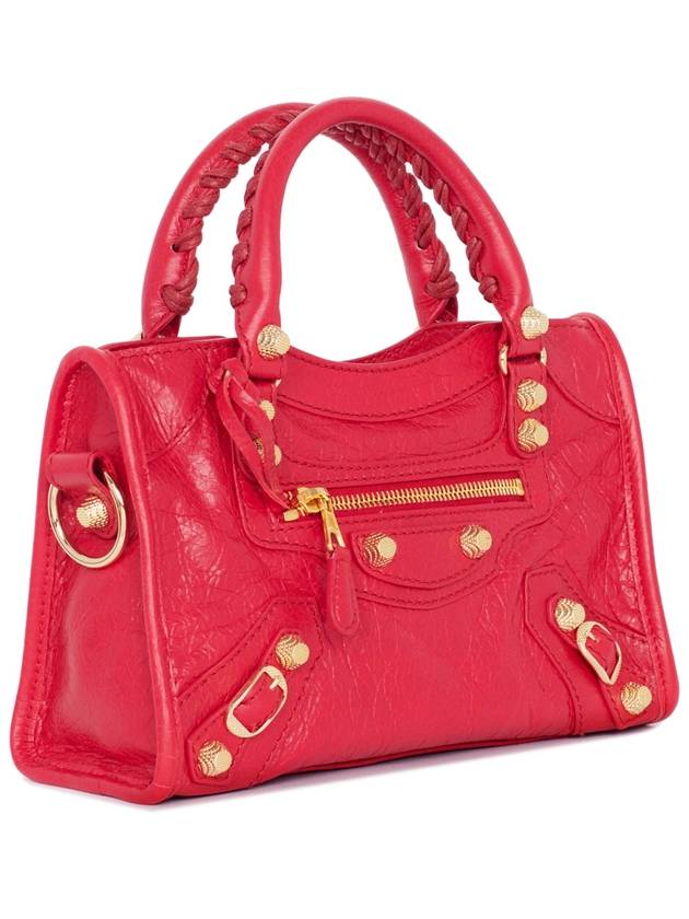 Luxury Balenciaga Trending 2025 Giant City Mini Leather Tote Bag Red
