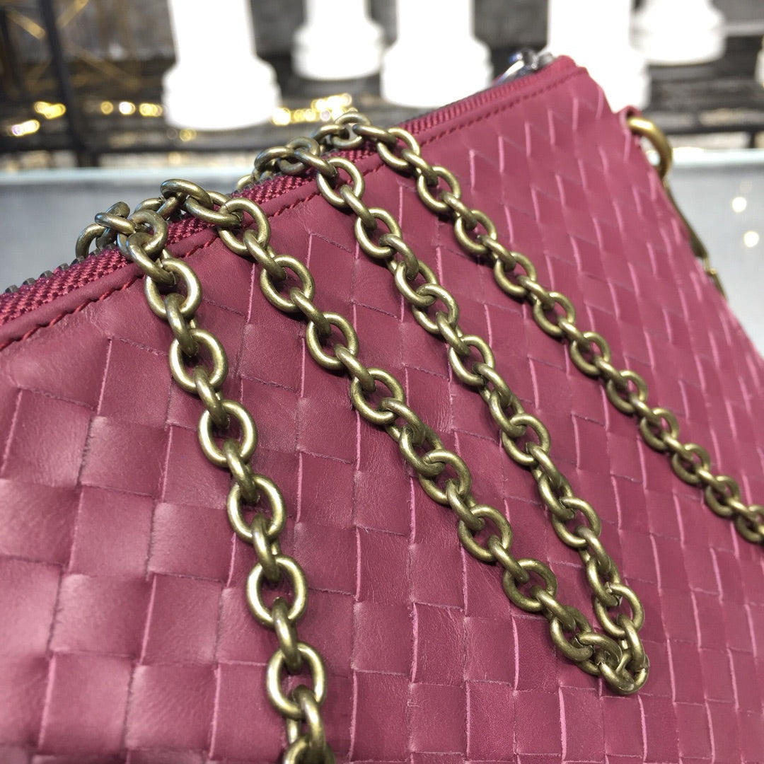 Top Quality Chain Shoulder Bag Dark Red, For Women, Women’s Bags 9.6in/24.5cm