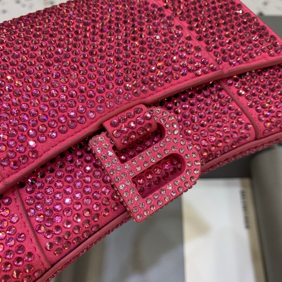 Top Quality Hourglass XS Handbag In Pink, For Women,  Bags 7.4in/19cm