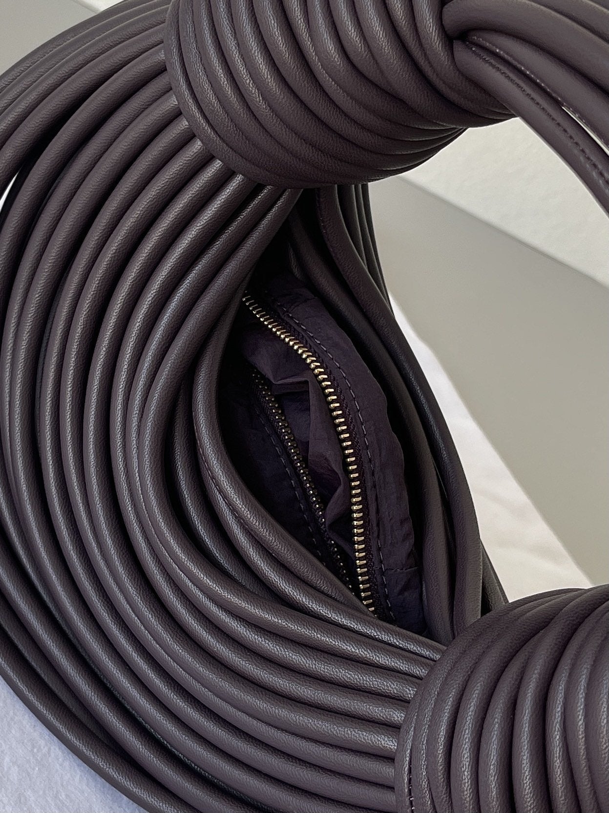 Top Quality Double Knot Dark Violet, For Women, Bags 9.8in/25cm
