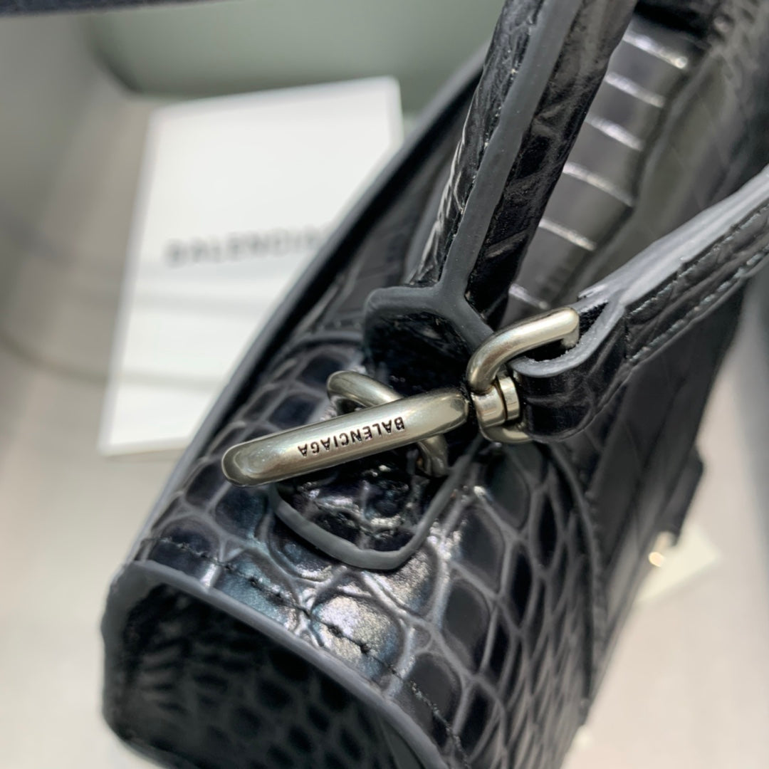 Top Quality Hourglass XS Handbag In Dark Grey, For Women,  Bags 7.4in/19cm 5935461LR6Y1309