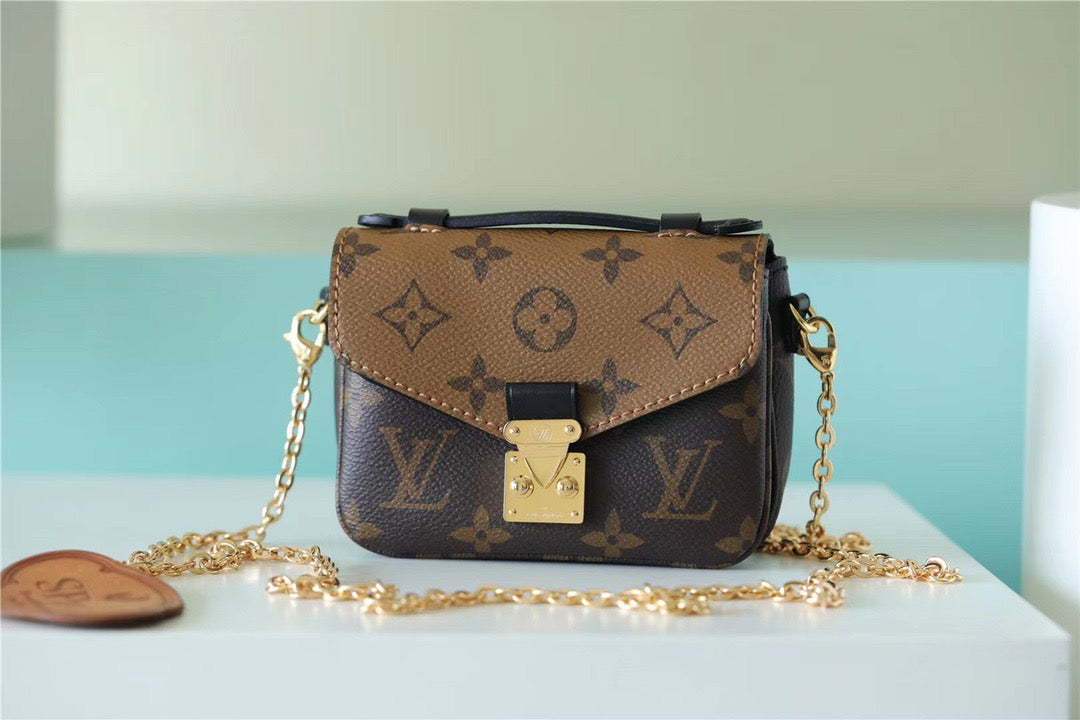 Top Quality Micro Metis Monogram Canvas For Women, Womens Handbags, Shoulder And Crossbody Bags 5.5in/14cm Top Quality