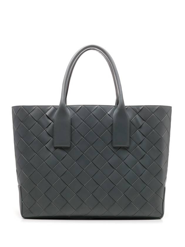 Luxury Bottega Veneta Intrecciato Tote Bag Grey