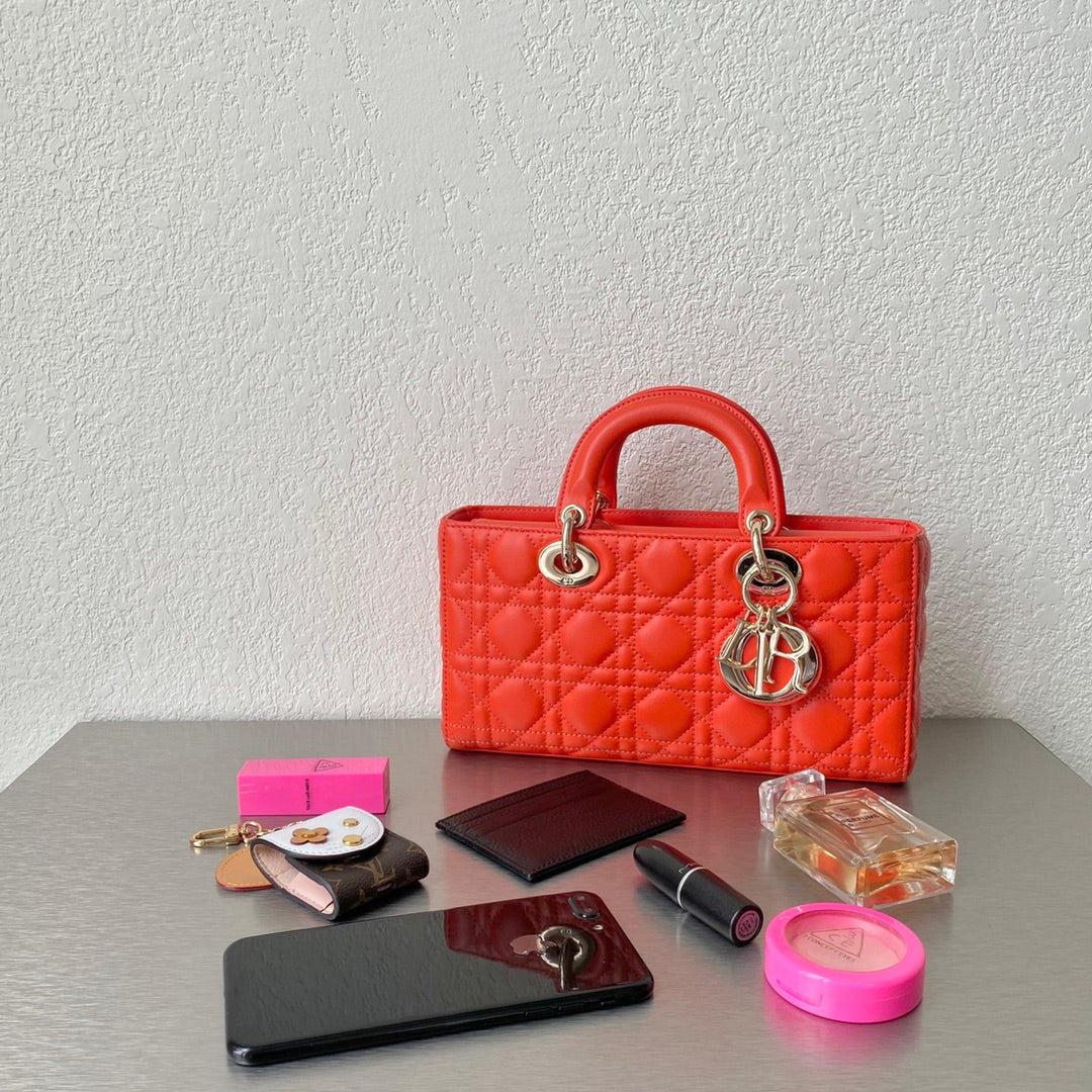 Top Quality Lady D-Joy Bag, Orange Handbags, 26cm CD
