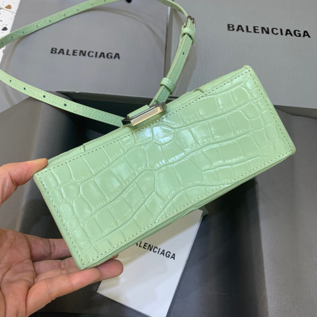 Top Quality Hourglass XS Handbag In Light Green, For Women,  Bags 7.4in/19cm