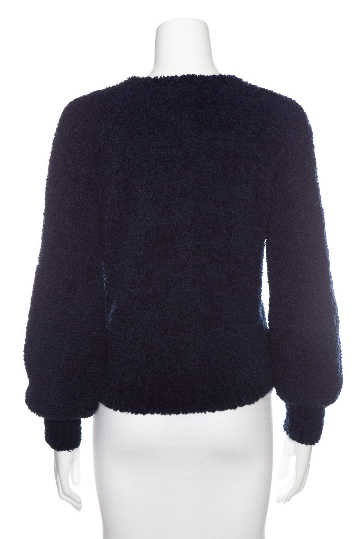 Chanel 2019 Navy and Red Interlocking CC Logo Sweater SZ 34