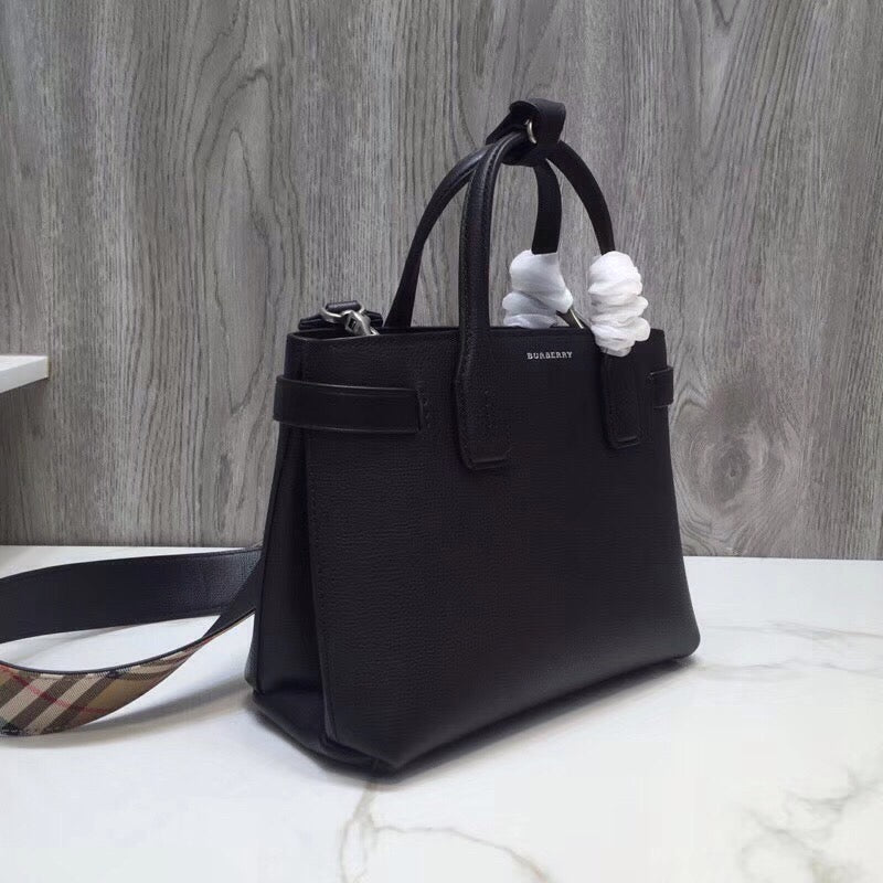 Top Quality The Small Banner Bag Black For Women, Bags 10.6in/26cm