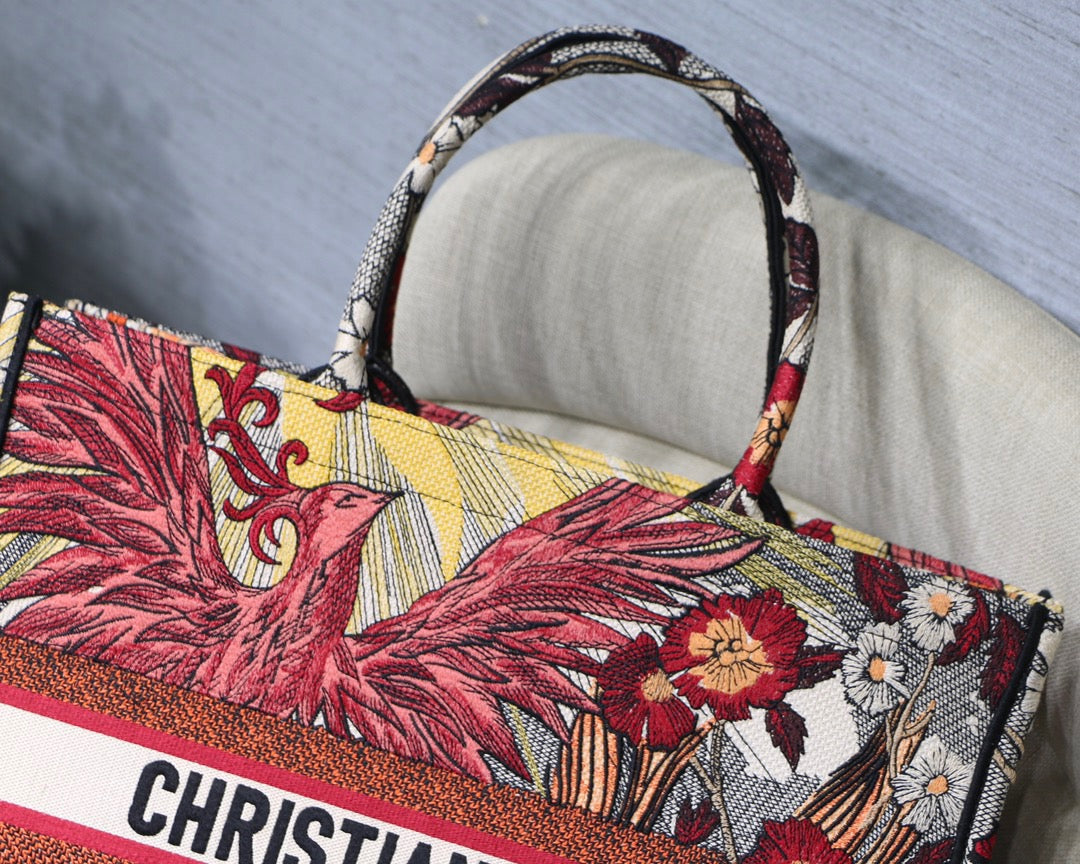 Top Quality Large Book Tote Red Multicolor, For Women, Womens Handbags 16.5in/42cm CD