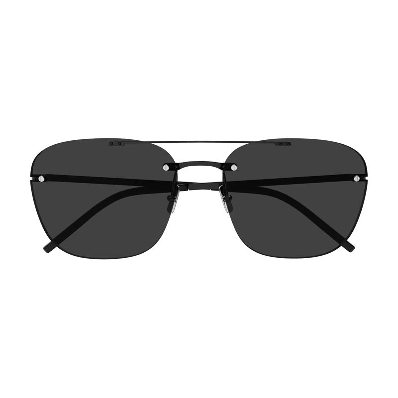 Saint Laurent Sunglasses Aviator Rimless, Black Frame and Black Lens SL309RIMLESS001
