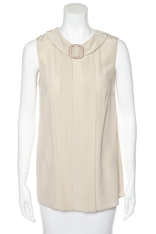 Prada Beige Sleeveless Blo  SZ 40