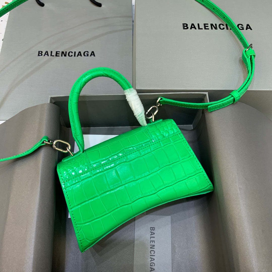 Top Quality Hourglass XS Handbag In Bright Green, For Women,  Bags 7.4in/19cm 5928331U6AK3809