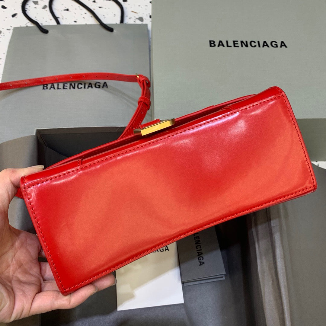 Top Quality Hourglass Small Handbag In Bright Red, For Women,  Bags 9in/23cm 5935461QJ4M6406