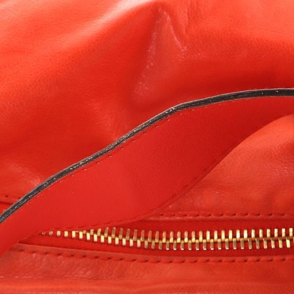 Tom Ford era, Gucci, 'Darwin', tomato red leather XL messenger or shoulder bag, or backpack with multiple, zip close pockets & gold hardware