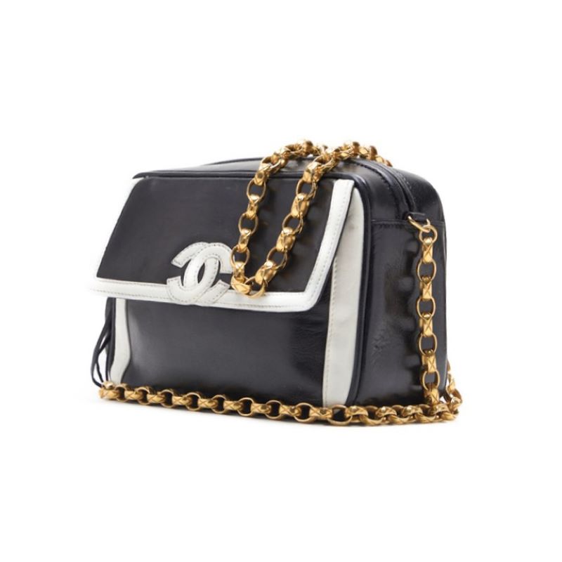 Chanel Coco Vision Chain Shoulder  Fringes Bicycle Color  White  Black  Shoulder Bag Mini Shoulder Bag  Bag Hybrid ? Ship? Himalan Bookstore Online