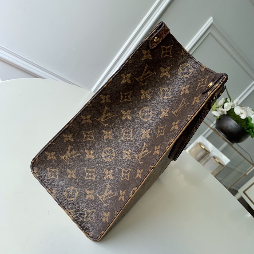 Top Quality OnTheGo MM Monogram And Monogram Reverse Canvas For Women,  Shoulder Bags 13.8in/35cm Top Quality M45321