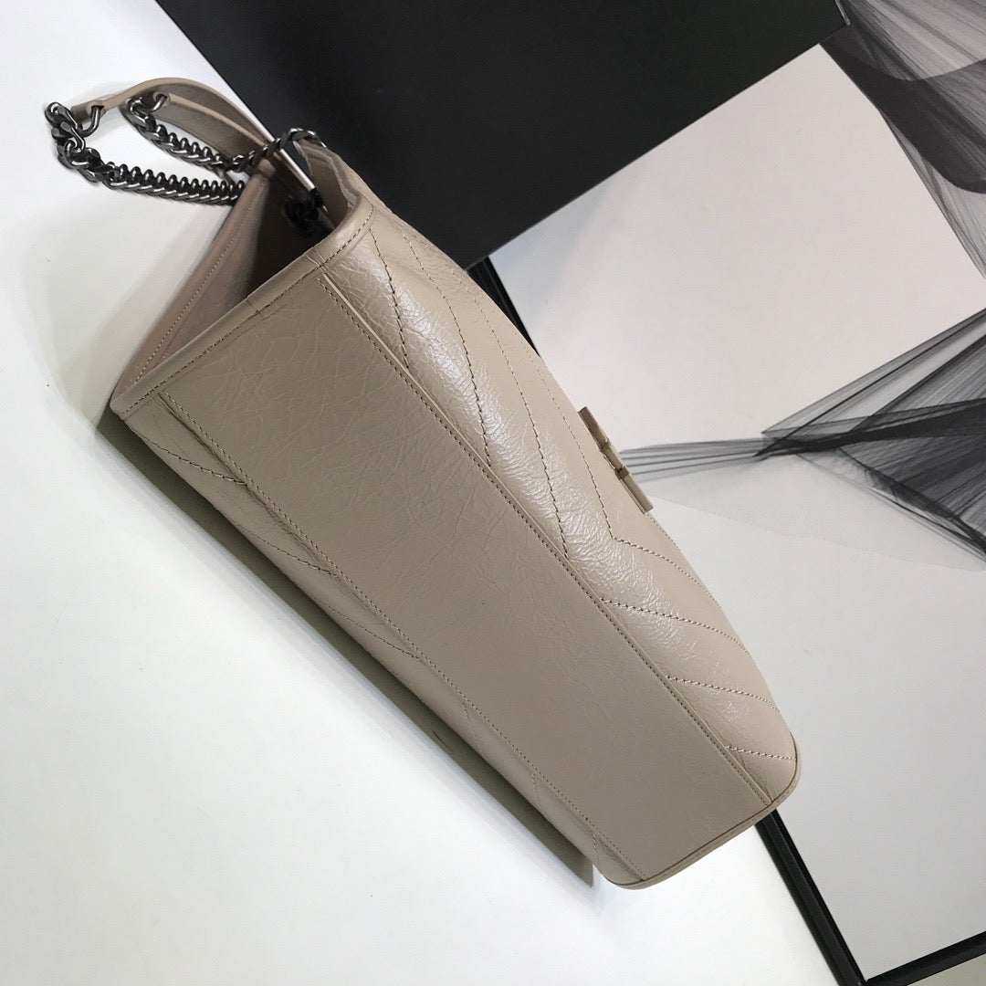 YSSL Niki Medium Shopping Bag Beige For Women 12in/32cm YSL 