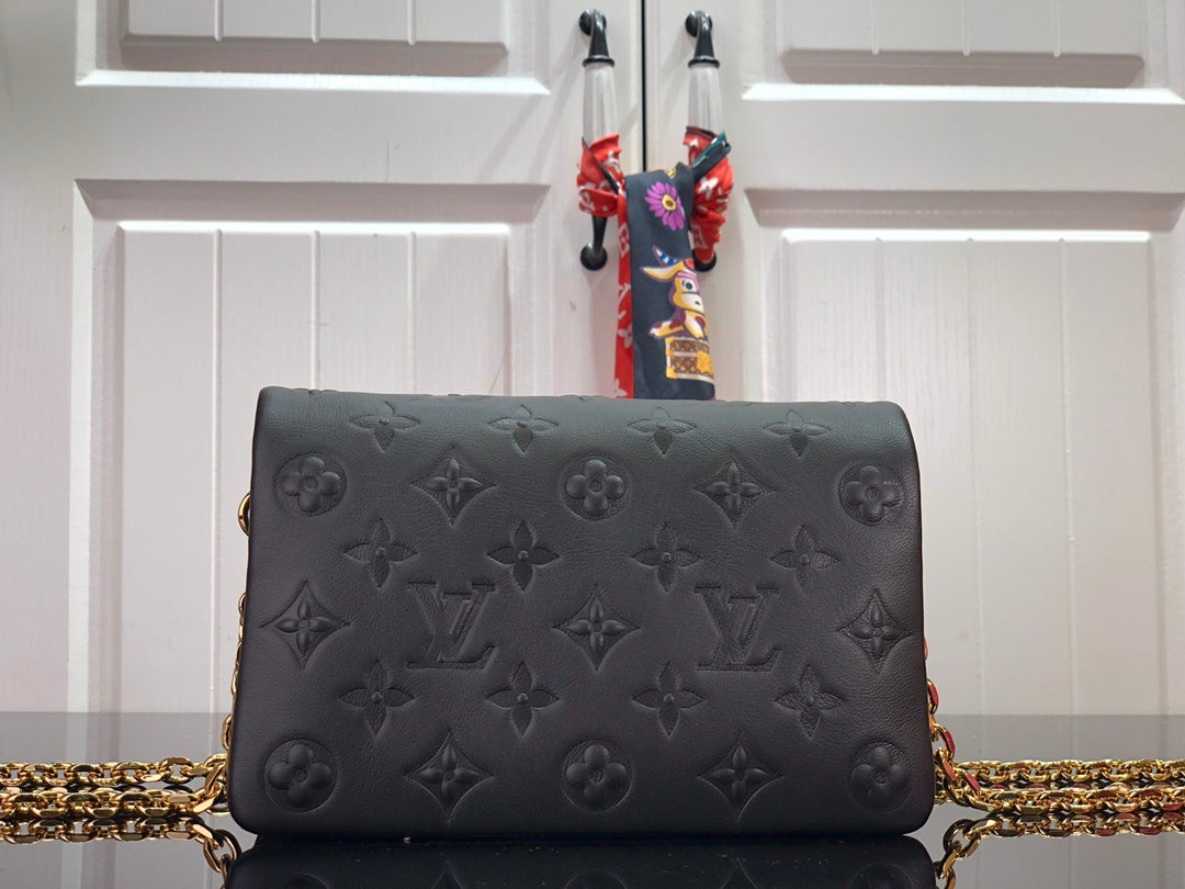 Top Quality Pochette Coussin Monogram Empreinte Black For Women,  Shoulder And Crossbody Bags 7.9in/20cm Top Quality M80742
