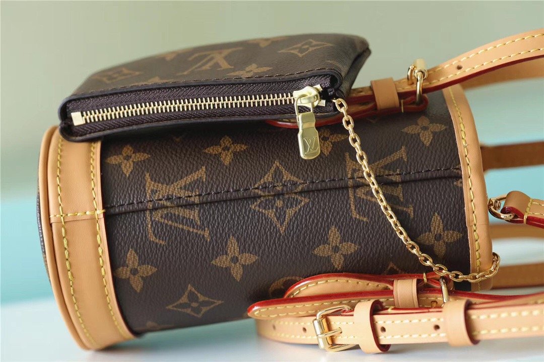 Top Quality Nano Bucket Bag Monogram Canvas Brown For Women Brown 6.7in/17cm Top Quality 