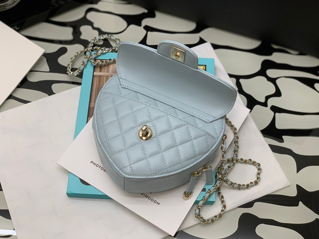 CHLMini Heart Bag Grey For Women 7in/18cm AS3191 B07958