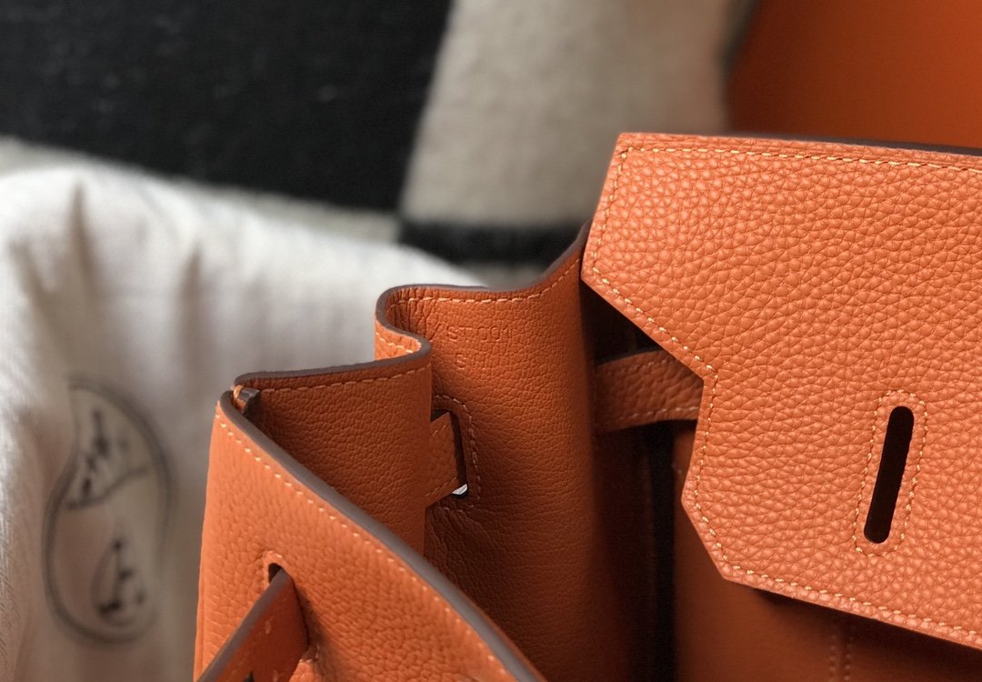 Top Quality Birkin Orange Togo Gold Hardware Bag For Women, Handbags, Shoulder Bags 30cm/12in