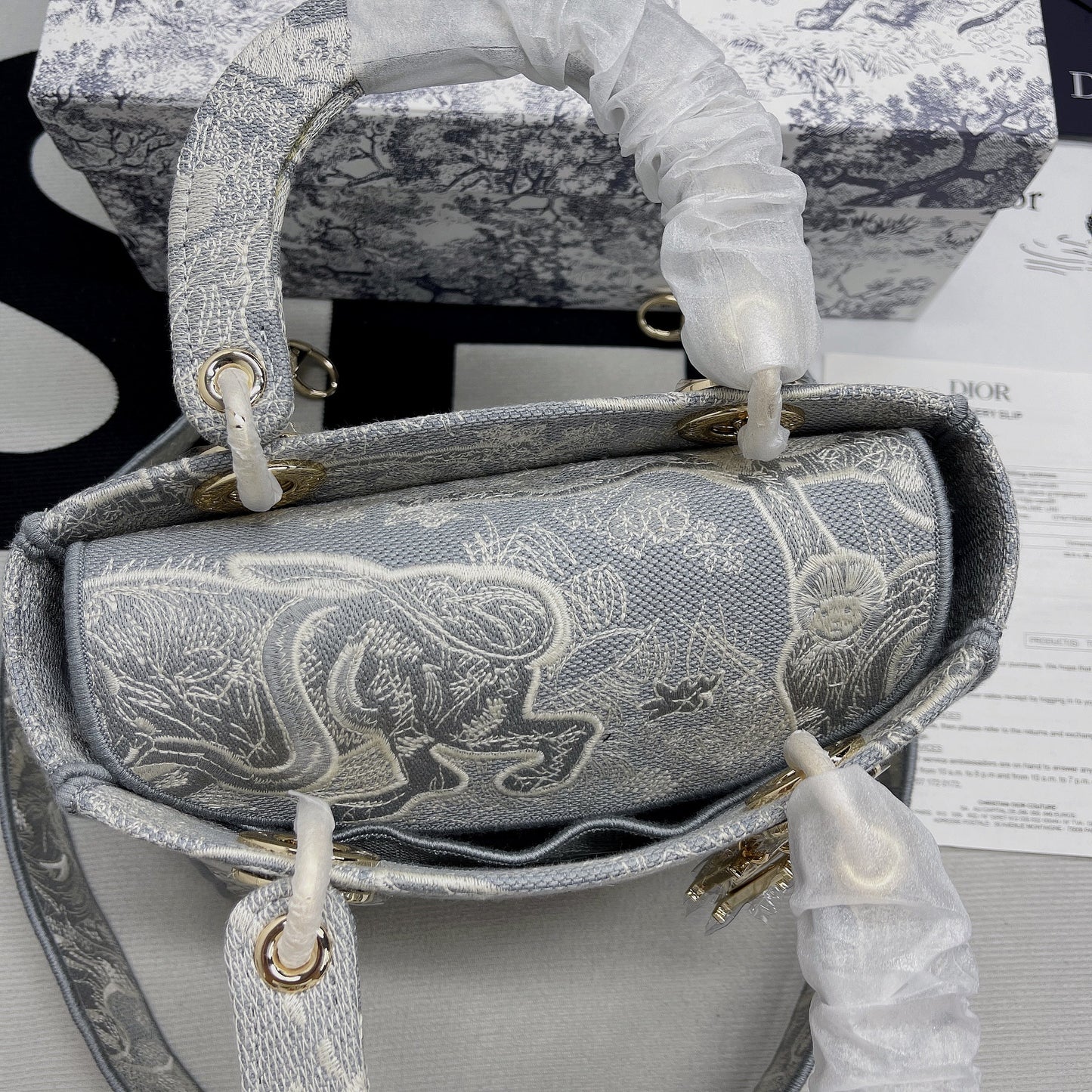 Top Quality MeTop Qualityum Lady D-Lite Bag Grey, For Women, Womens Handbags 24cm/9.5in CD