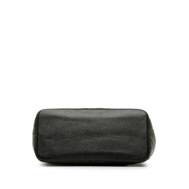 Chanel   Cocomark Tooth Bag Handbag Black Caviar   Chanel