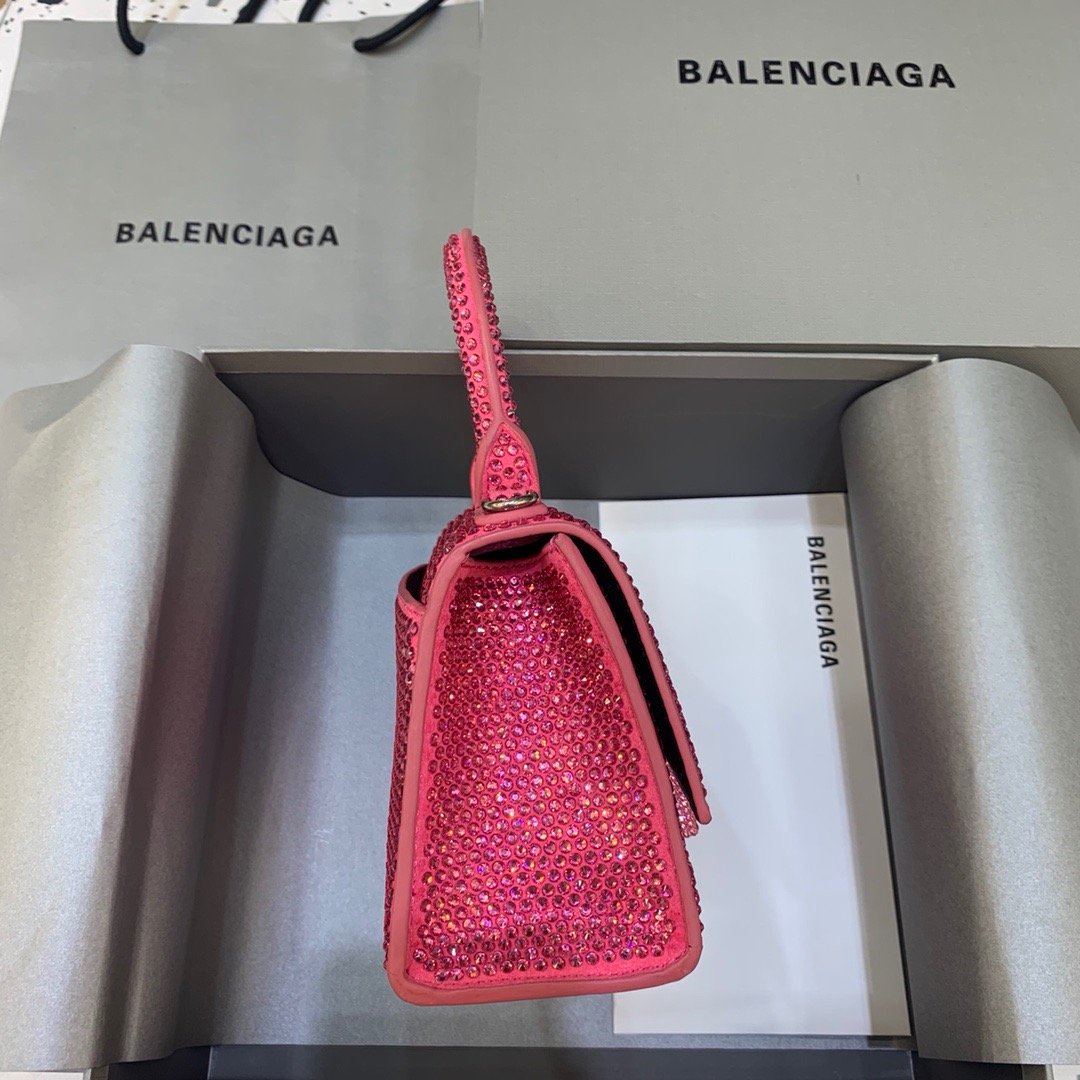 Top Quality Hourglass XS Handbag In Pink, For Women,  Bags 7.4in/19cm