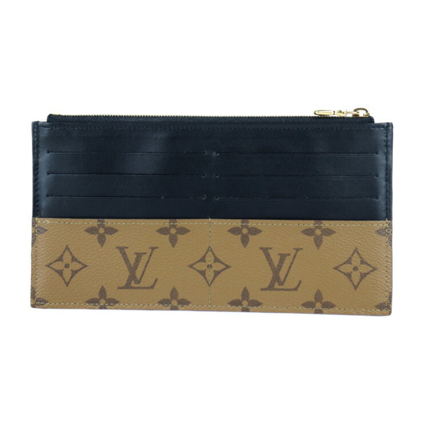 Louis Vuitton   Monogram Reverse Leather Long Wallet (Bi-Fold)