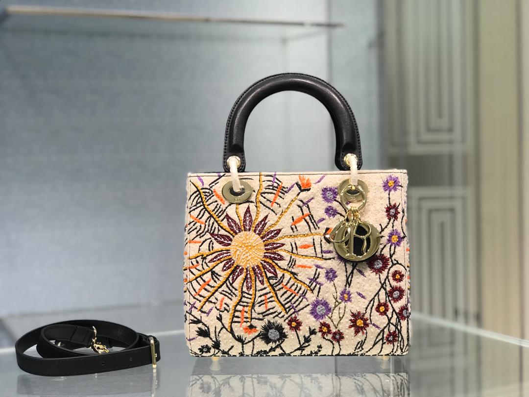 Top Quality MeTop Qualityum Lady JarTop Qualityn De MiTop Quality Bag Multicolor Beige For Women 9.5in/24cm CD