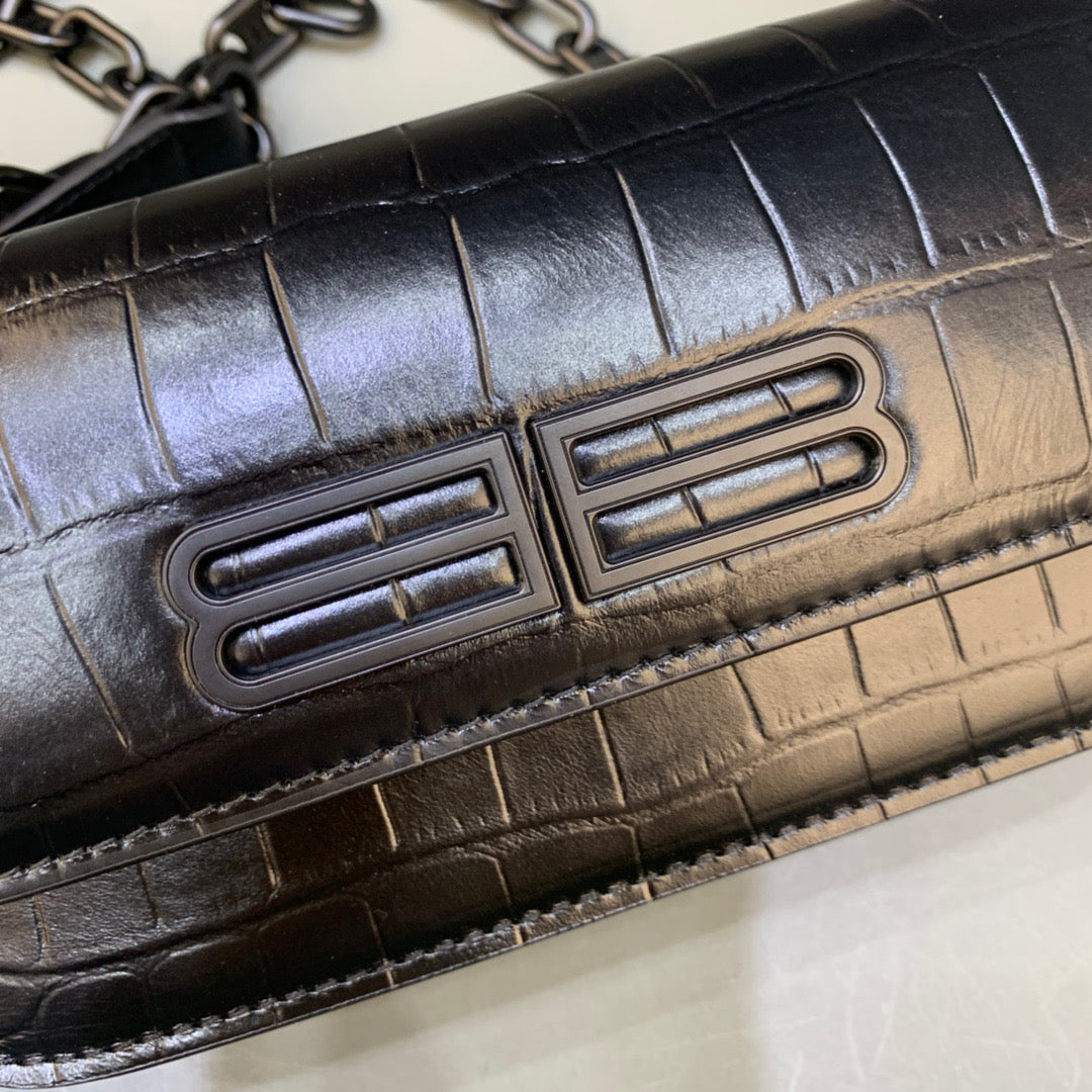Top Quality Gossip Small On Chain Shoulder Bag Black, For Women,  Bags 7.4in/19cm