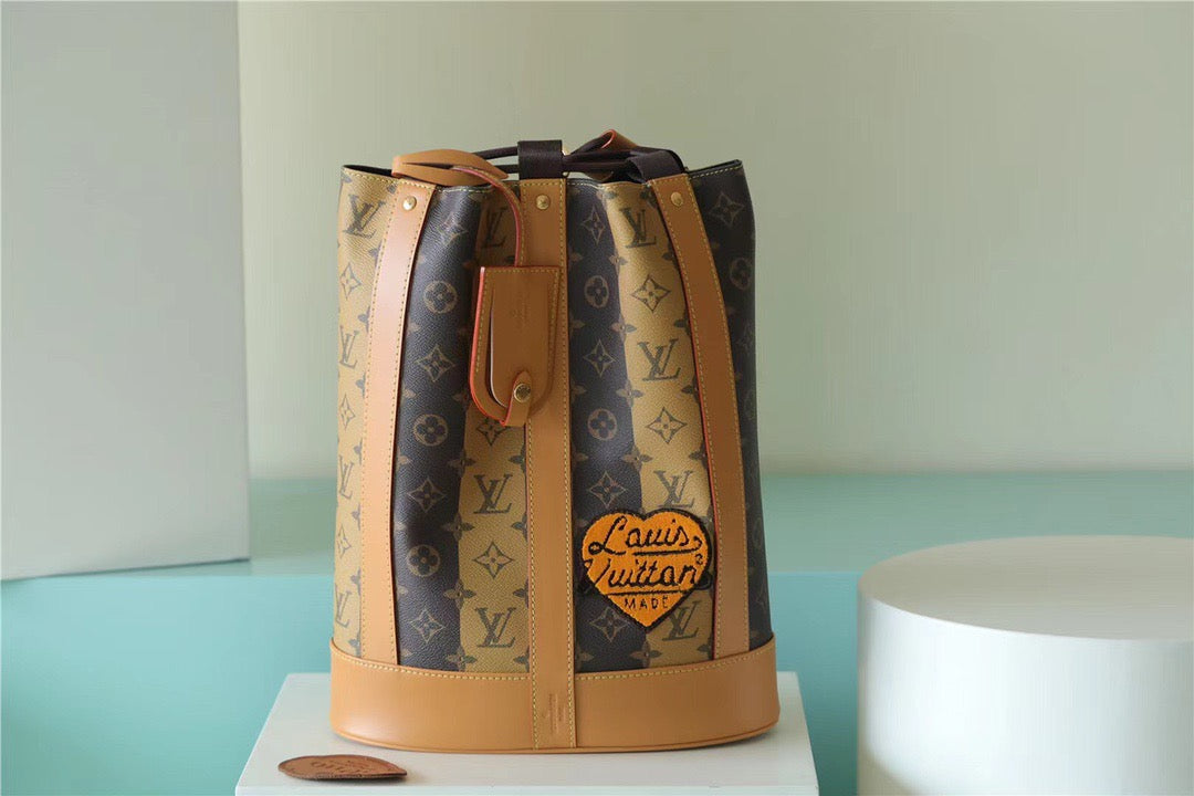 Top Quality Randonee Messenger Monogram Stripes Brown For Men, Bags, Shoulder And Crossbody Bags 10.4in/26cm Top Quality M45968
