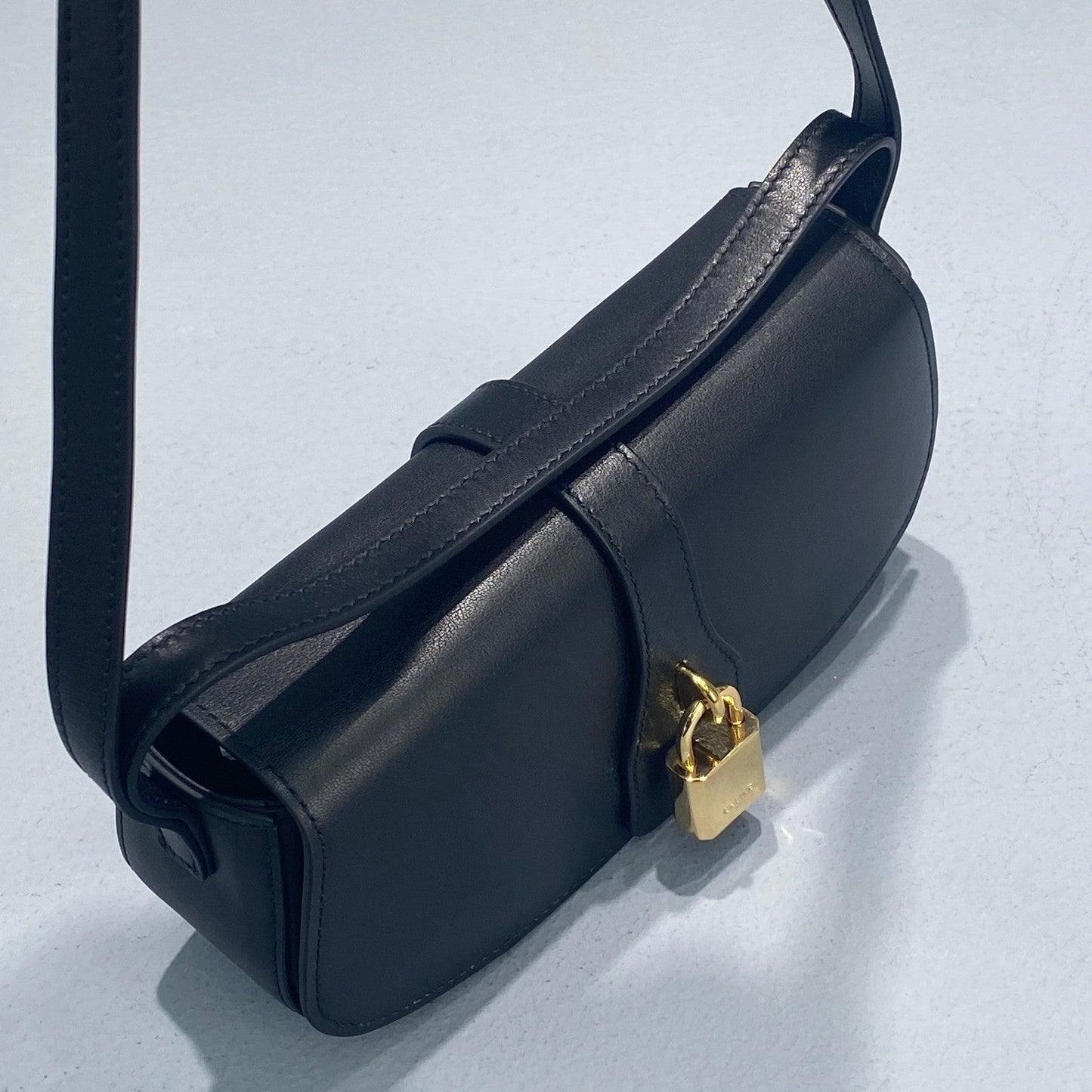 Top Quality Clutch On Strap Black For Women 7in/18cm 