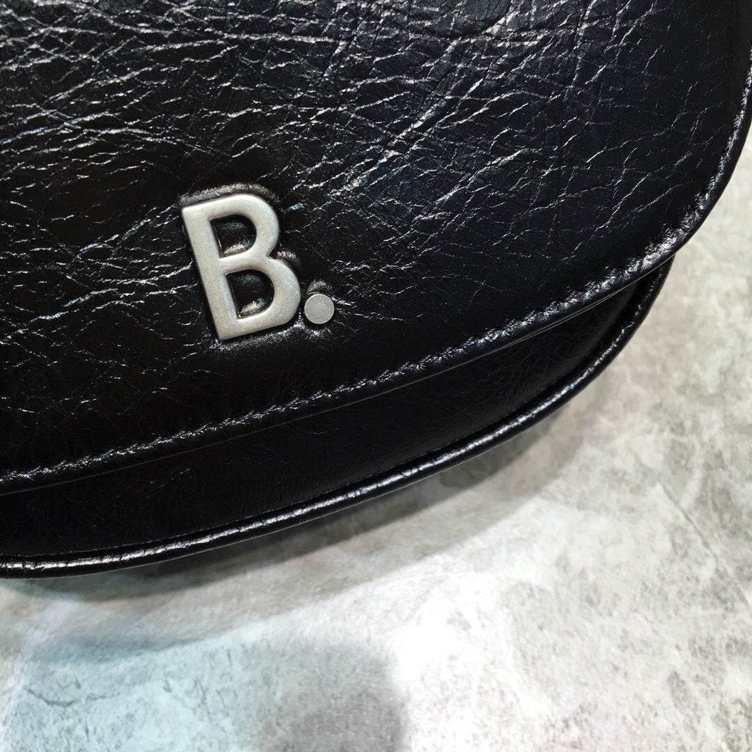 Top Quality Leader Soft Round Cross Bag In Black, For Women,  Bags 6.3in/16cm