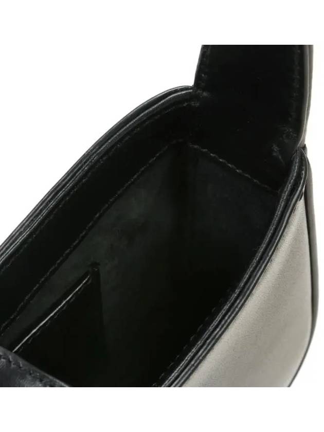 Luxury Saint Laurent Trending 2025 LE 5A 7 Small Smooth Leather Hobo Shoulder Bag Black