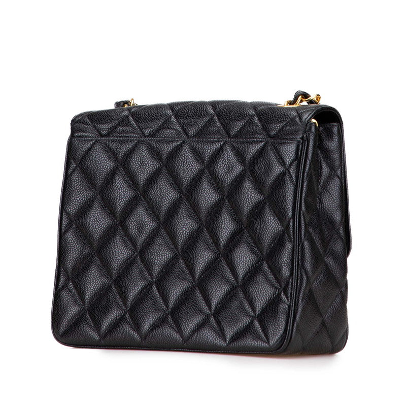 Chanel Coco Mark Matelassé Caviar Shoulder Bag