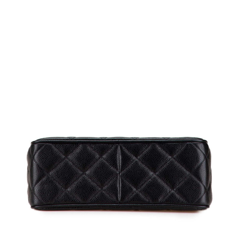 Chanel Coco Mark Matelassé Caviar Shoulder Bag