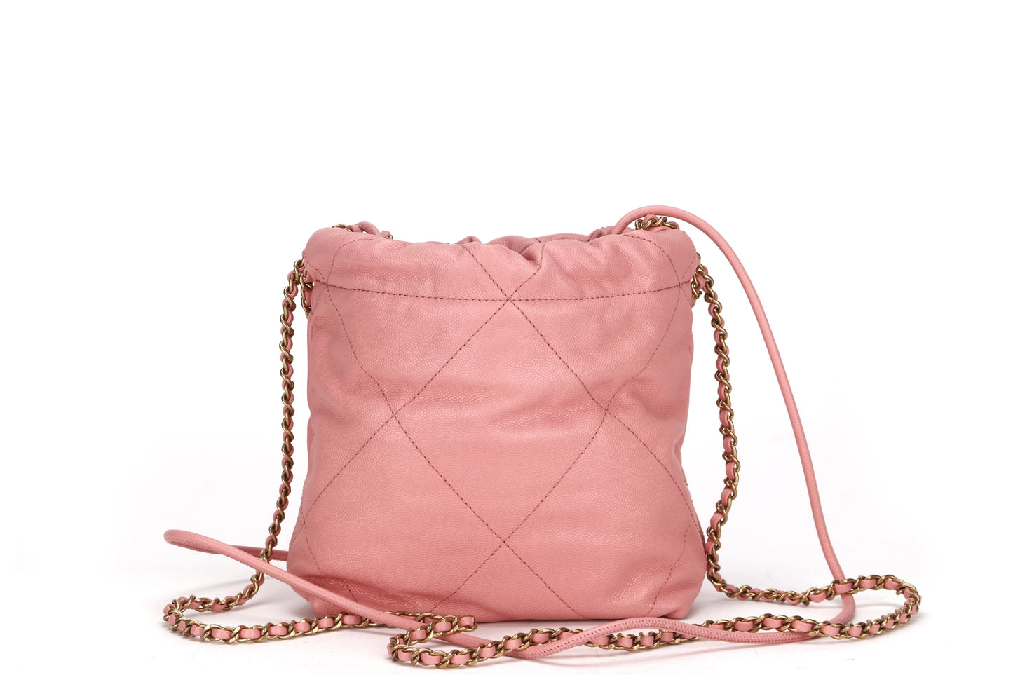CHANEL 22 MINI (N89Pxxxx) SOFT PINK CAVIAR LEATHER GOLD HARDWARE, WITH DUST COVER & BOX